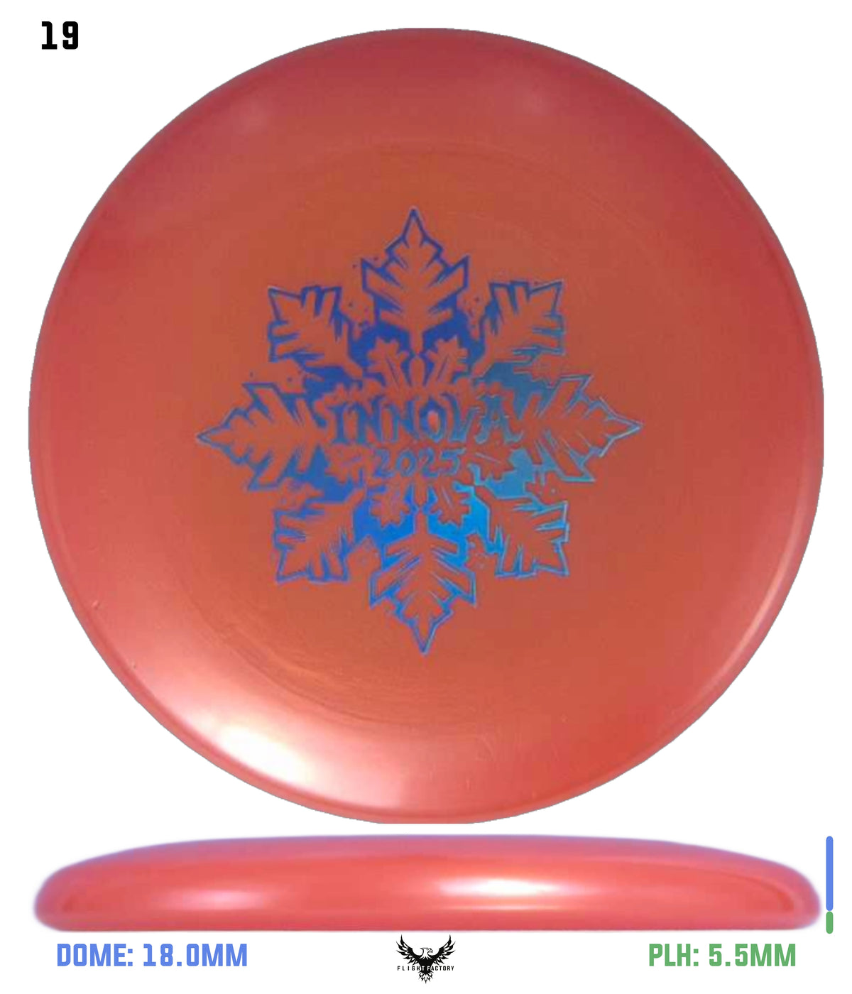 Innova Limited Edition 2025 Holiday Snowflake Luster Champion Mini Marker Disc