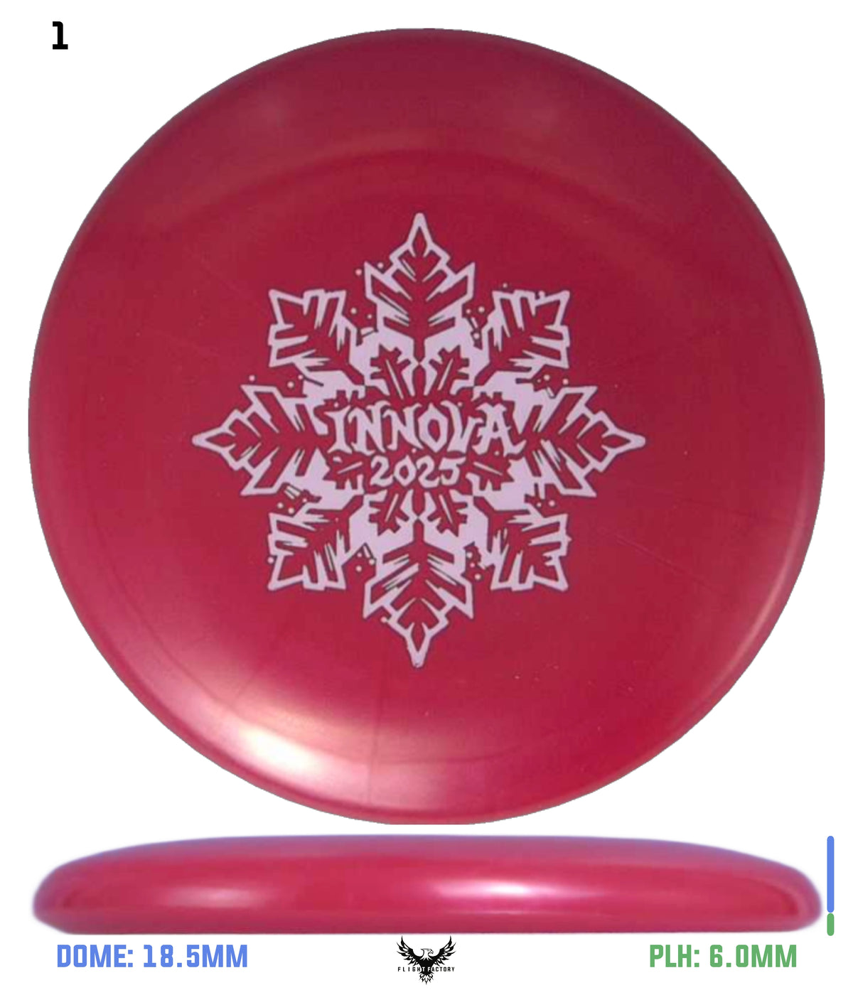 Innova Limited Edition 2025 Holiday Snowflake Luster Champion Mini Marker Disc