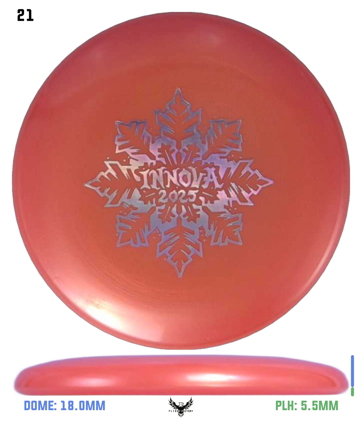 Innova Limited Edition 2025 Holiday Snowflake Luster Champion Mini Marker Disc