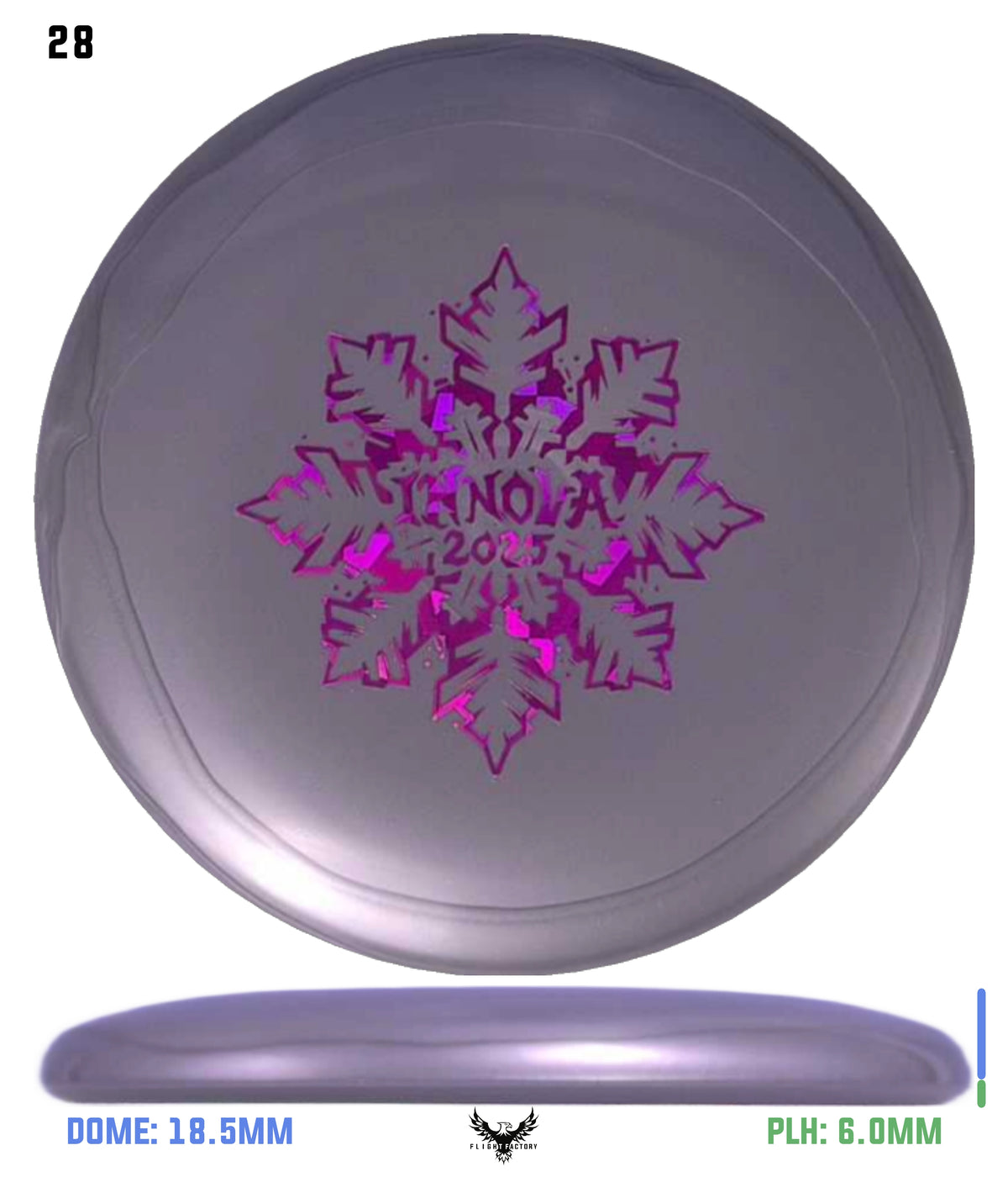 Innova Limited Edition 2025 Holiday Snowflake Luster Champion Mini Marker Disc