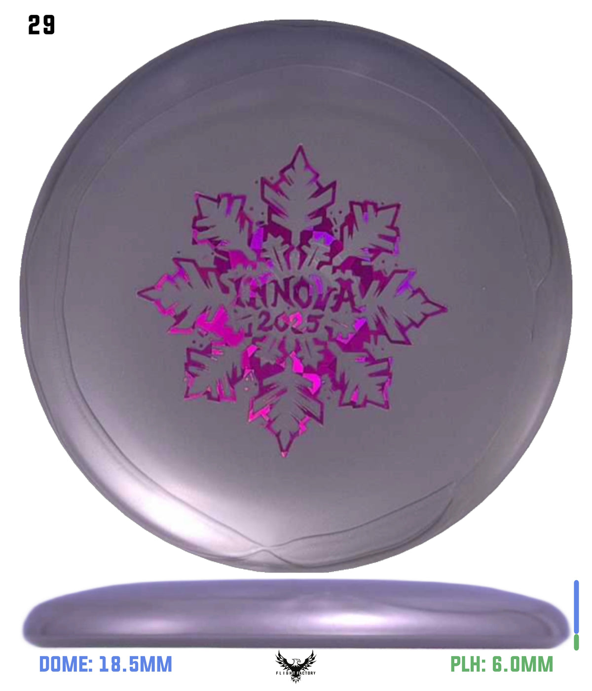Innova Limited Edition 2025 Holiday Snowflake Luster Champion Mini Marker Disc
