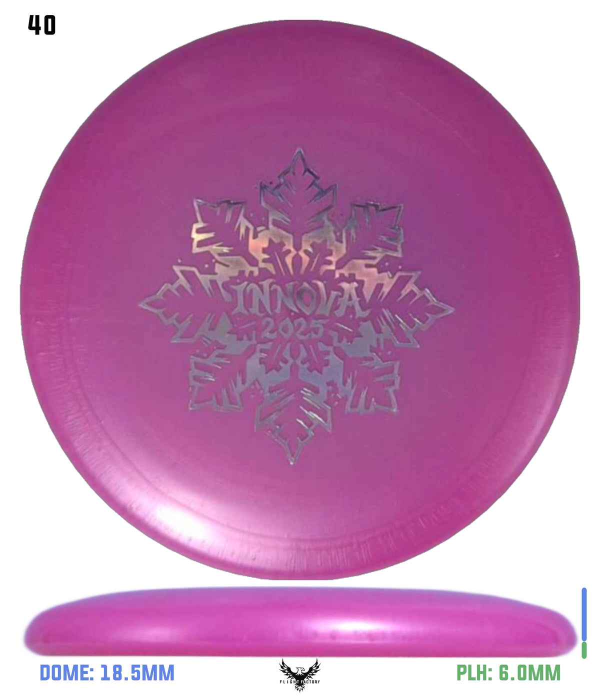 Innova Limited Edition 2025 Holiday Snowflake Luster Champion Mini Marker Disc