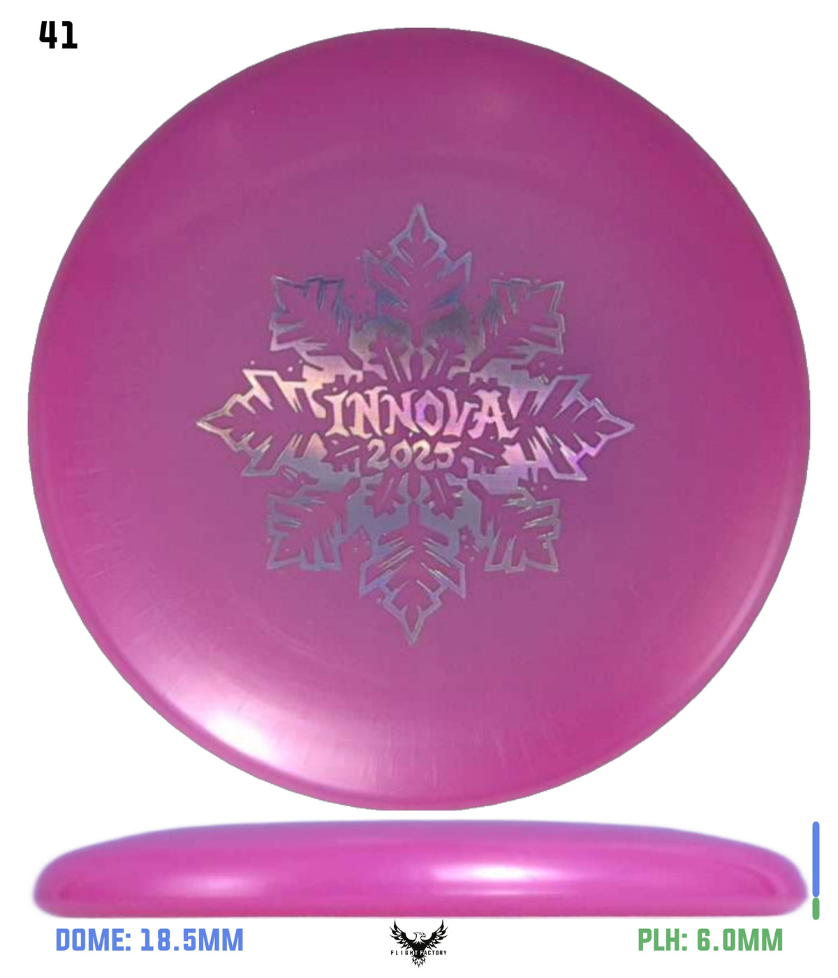 Innova Limited Edition 2025 Holiday Snowflake Luster Champion Mini Marker Disc