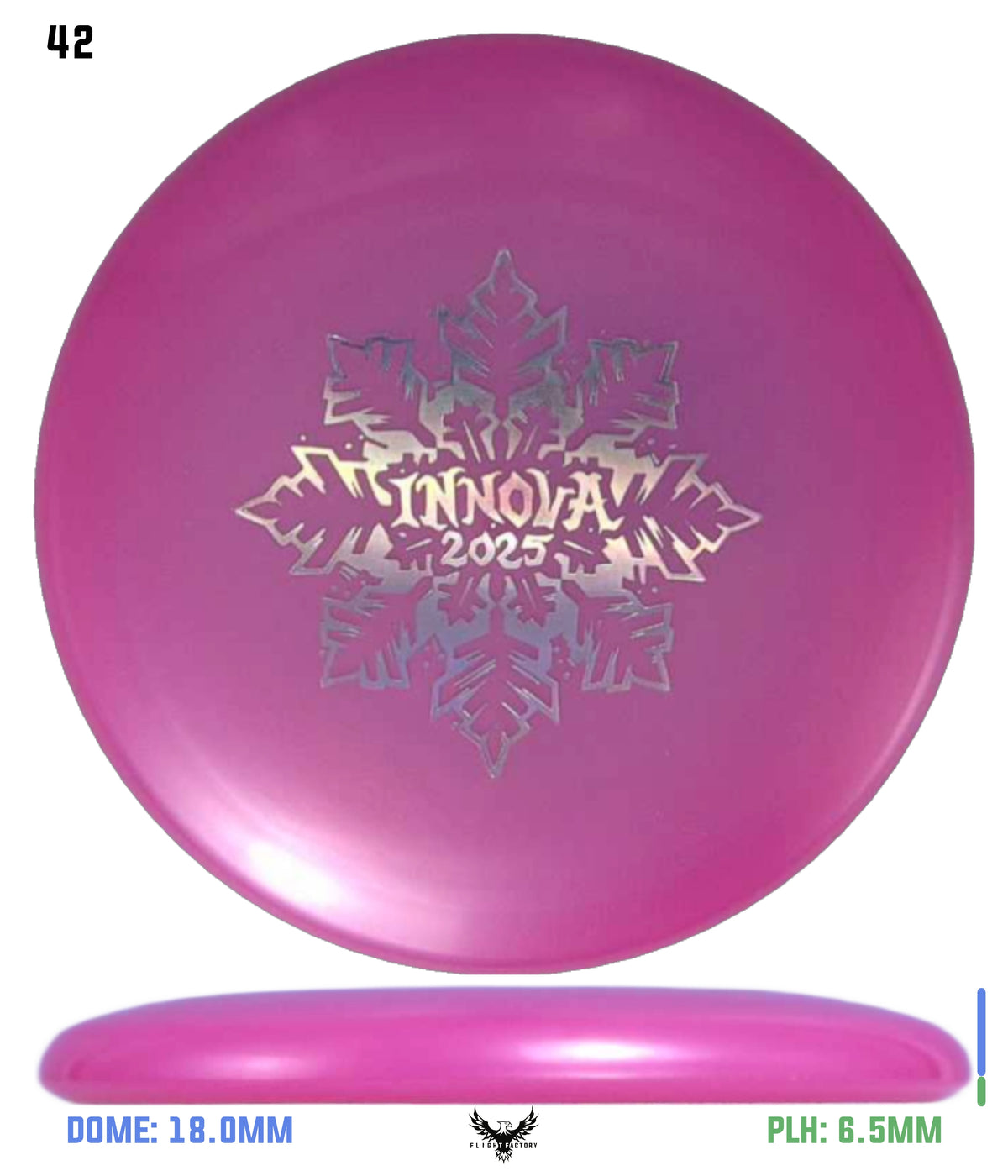 Innova Limited Edition 2025 Holiday Snowflake Luster Champion Mini Marker Disc