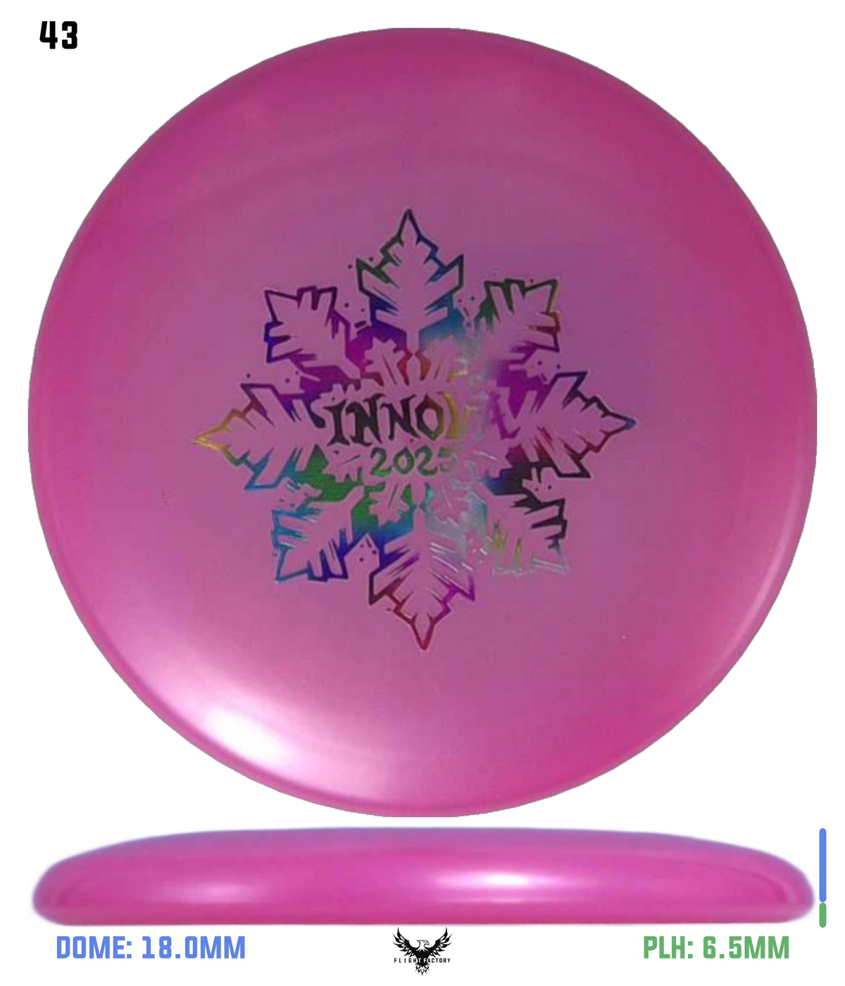 Innova Limited Edition 2025 Holiday Snowflake Luster Champion Mini Marker Disc