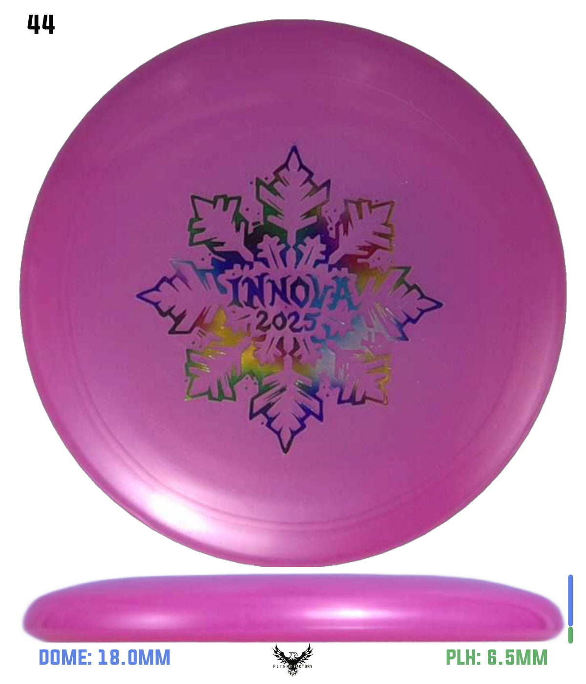 Innova Limited Edition 2025 Holiday Snowflake Luster Champion Mini Marker Disc