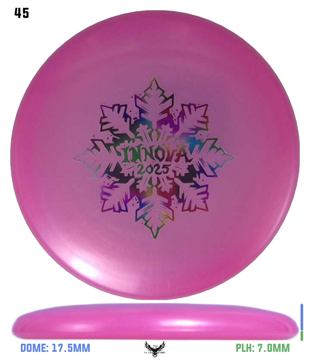 Innova Limited Edition 2025 Holiday Snowflake Luster Champion Mini Marker Disc