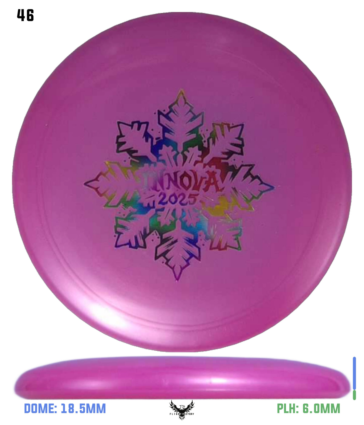 Innova Limited Edition 2025 Holiday Snowflake Luster Champion Mini Marker Disc