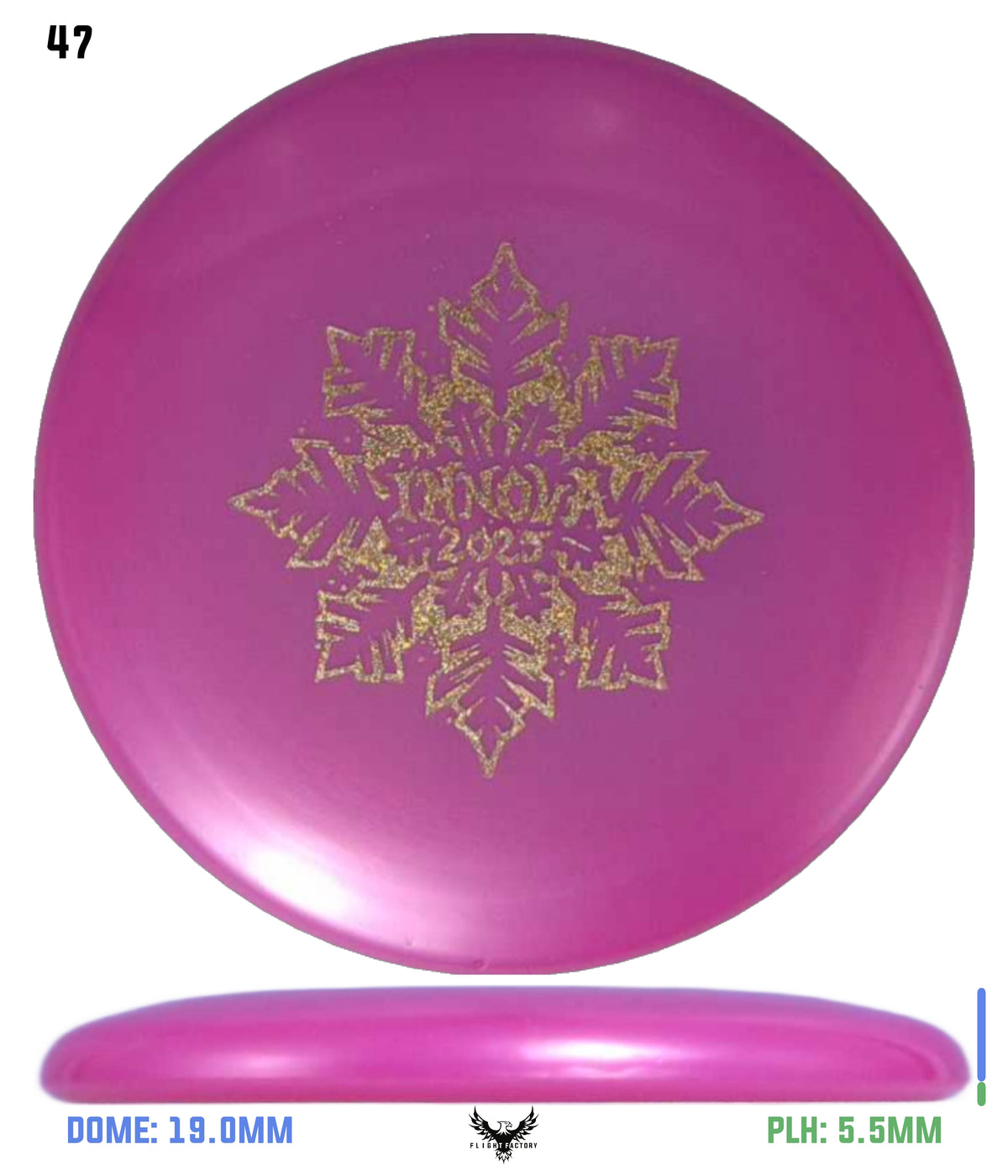 Innova Limited Edition 2025 Holiday Snowflake Luster Champion Mini Marker Disc