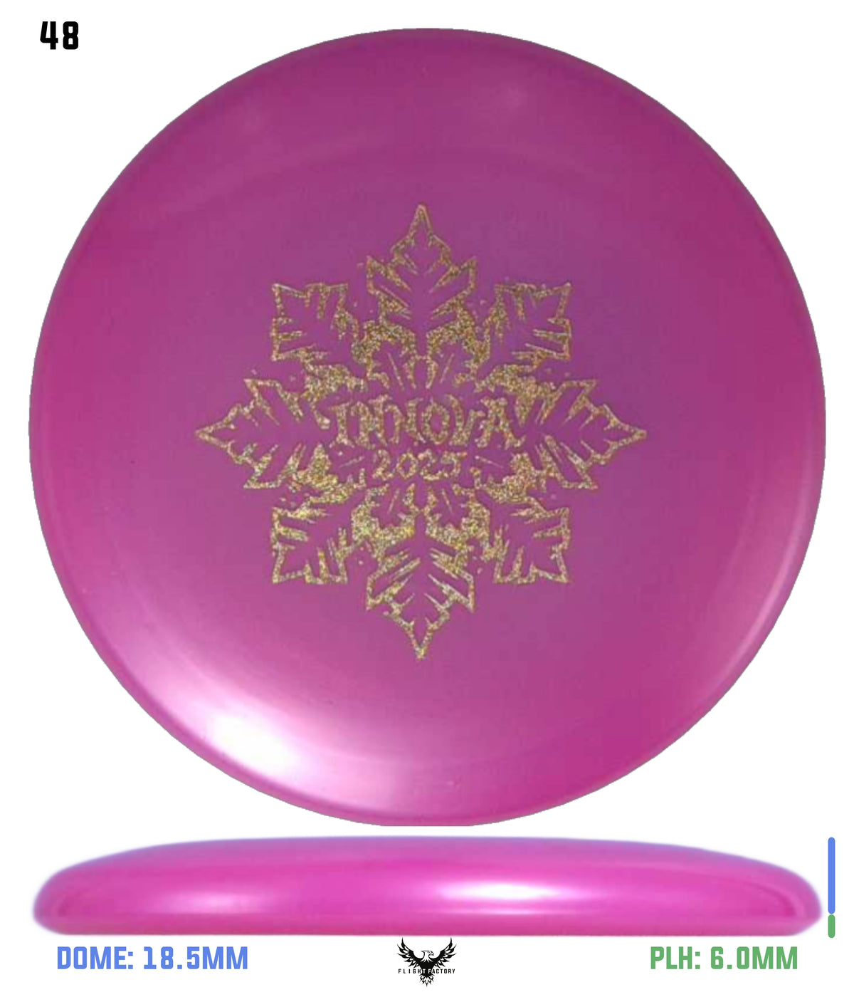 Innova Limited Edition 2025 Holiday Snowflake Luster Champion Mini Marker Disc