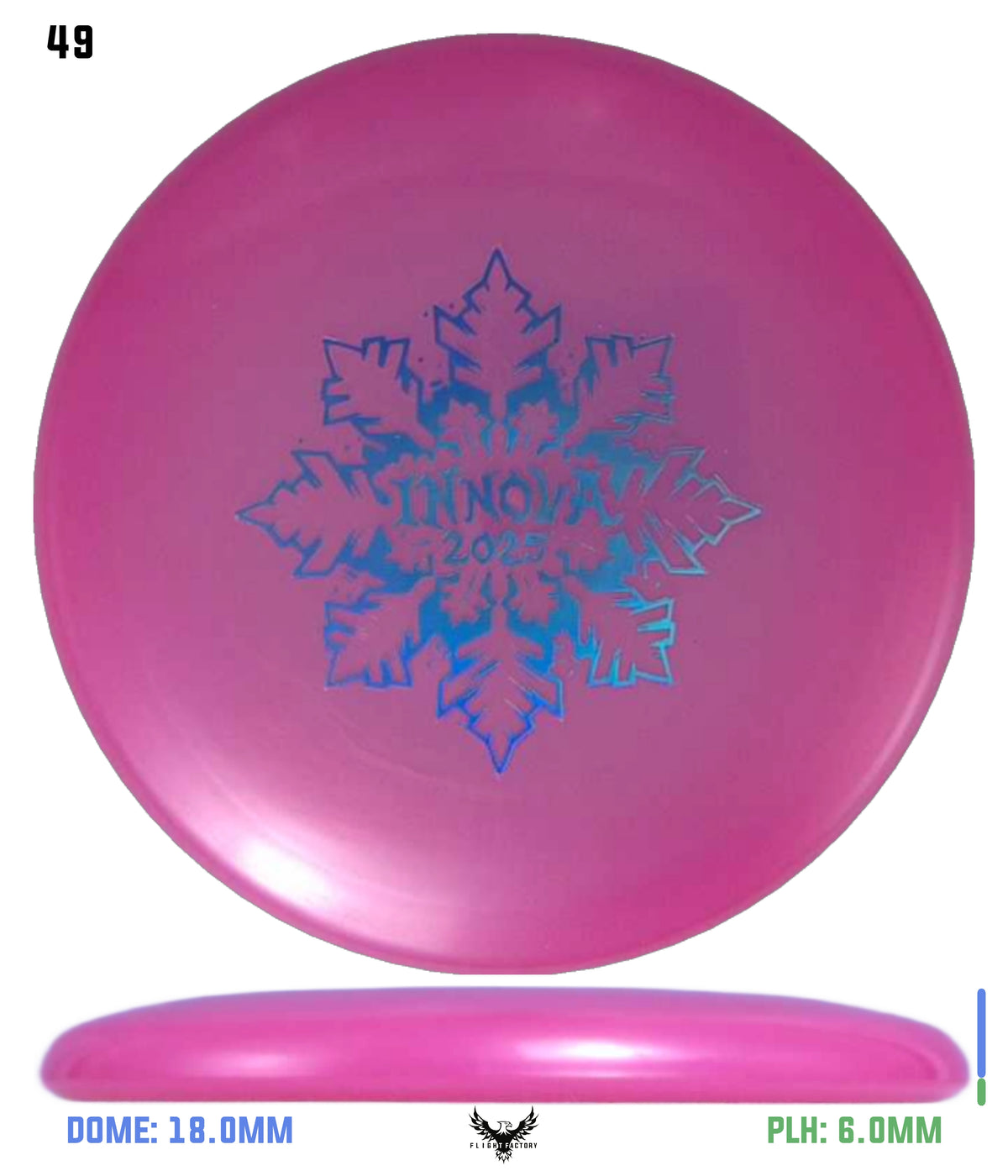 Innova Limited Edition 2025 Holiday Snowflake Luster Champion Mini Marker Disc