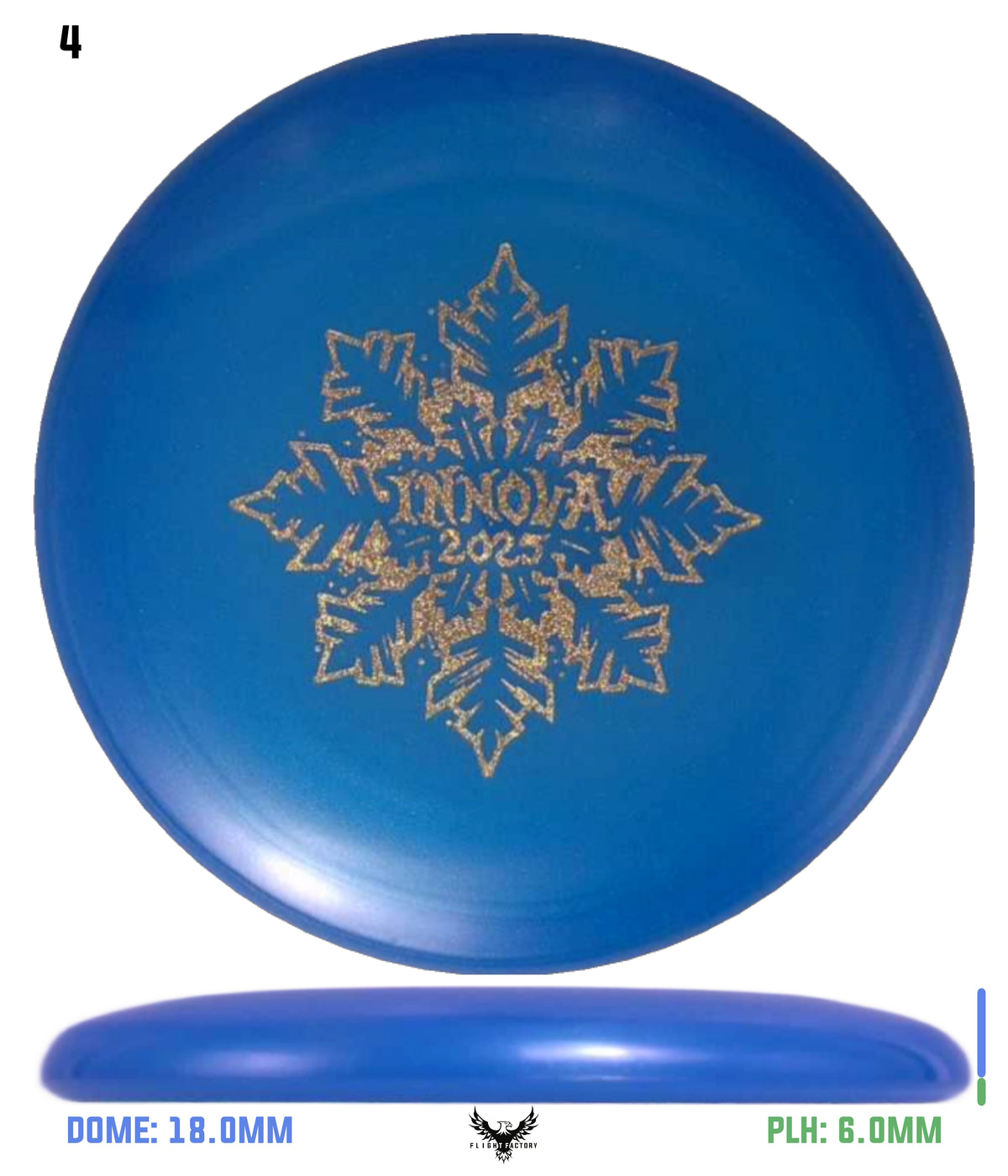 Innova Limited Edition 2025 Holiday Snowflake Luster Champion Mini Marker Disc