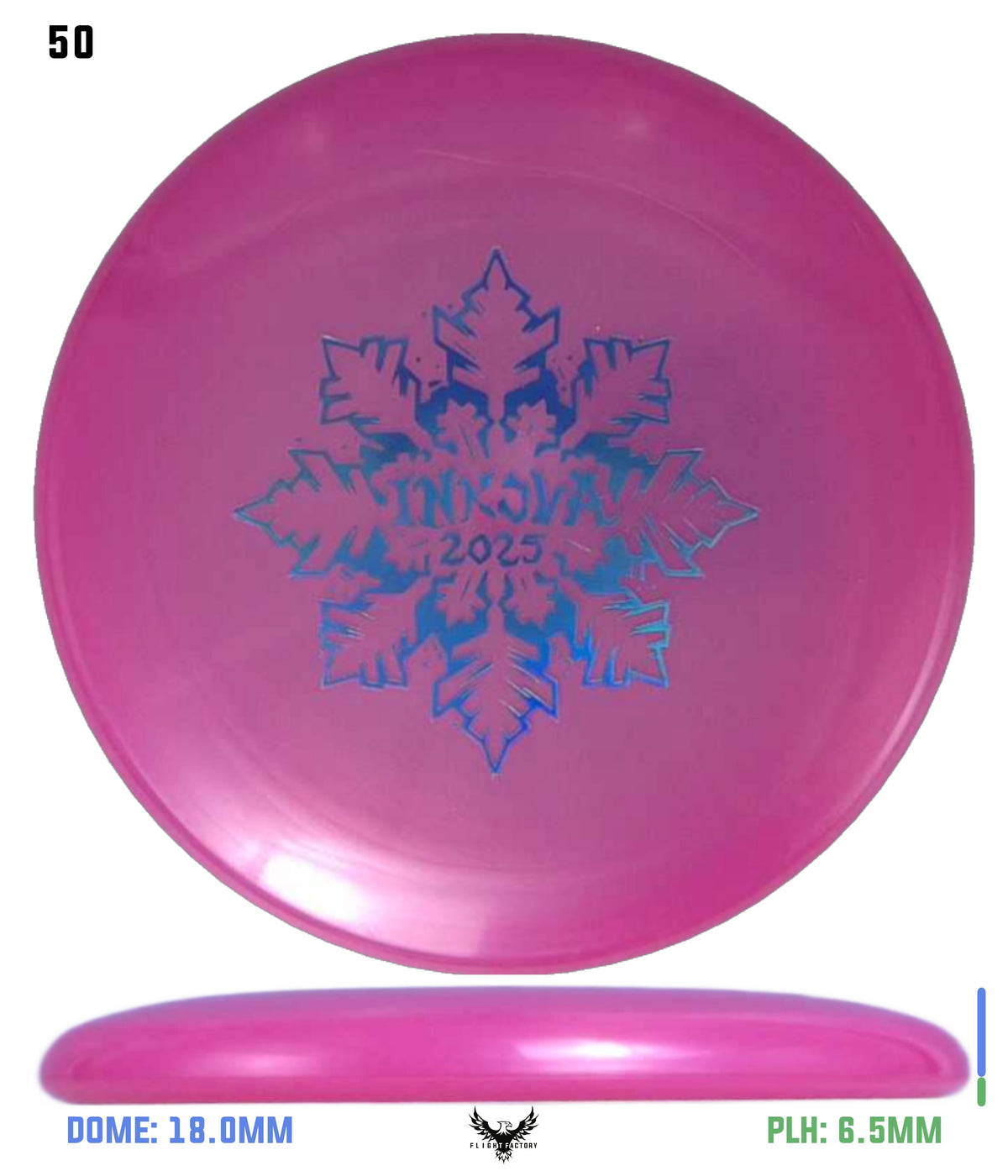 Innova Limited Edition 2025 Holiday Snowflake Luster Champion Mini Marker Disc