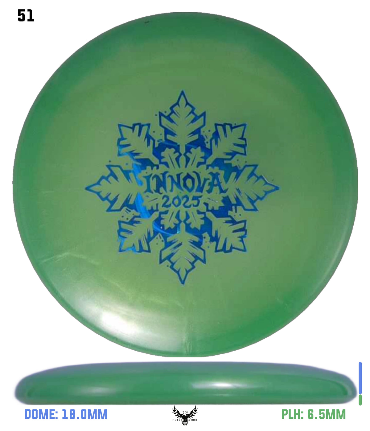 Innova Limited Edition 2025 Holiday Snowflake Luster Champion Mini Marker Disc