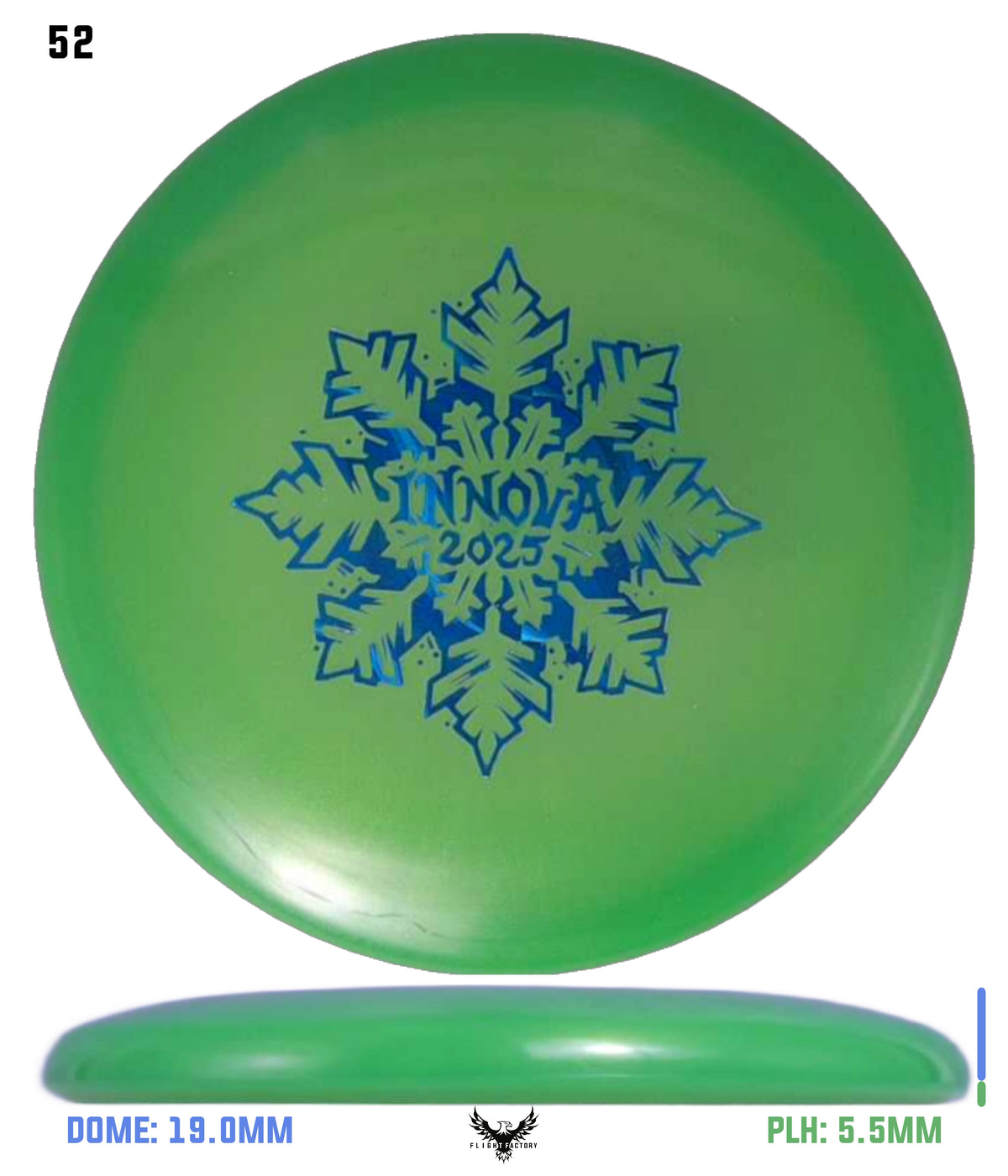 Innova Limited Edition 2025 Holiday Snowflake Luster Champion Mini Marker Disc