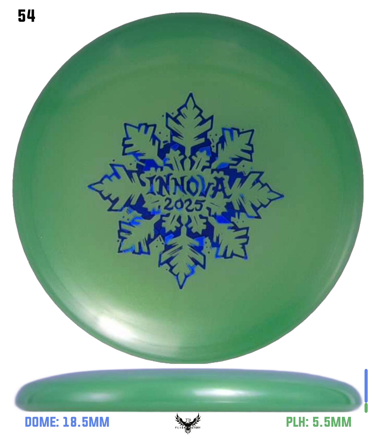 Innova Limited Edition 2025 Holiday Snowflake Luster Champion Mini Marker Disc