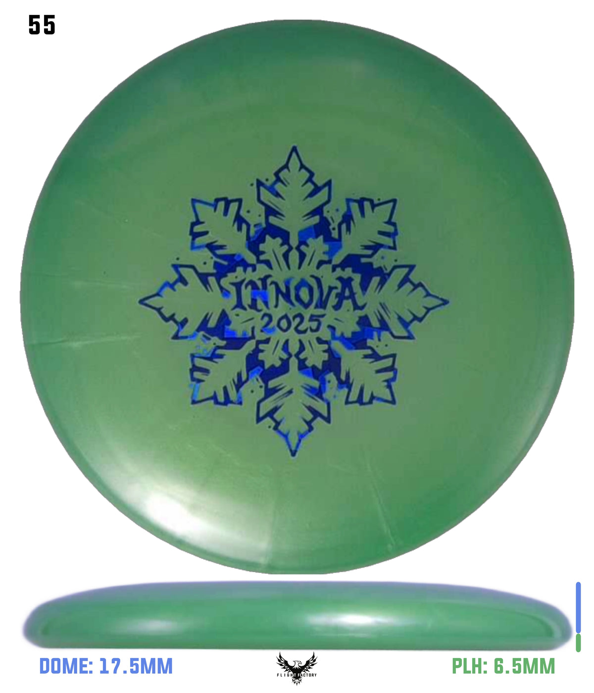 Innova Limited Edition 2025 Holiday Snowflake Luster Champion Mini Marker Disc