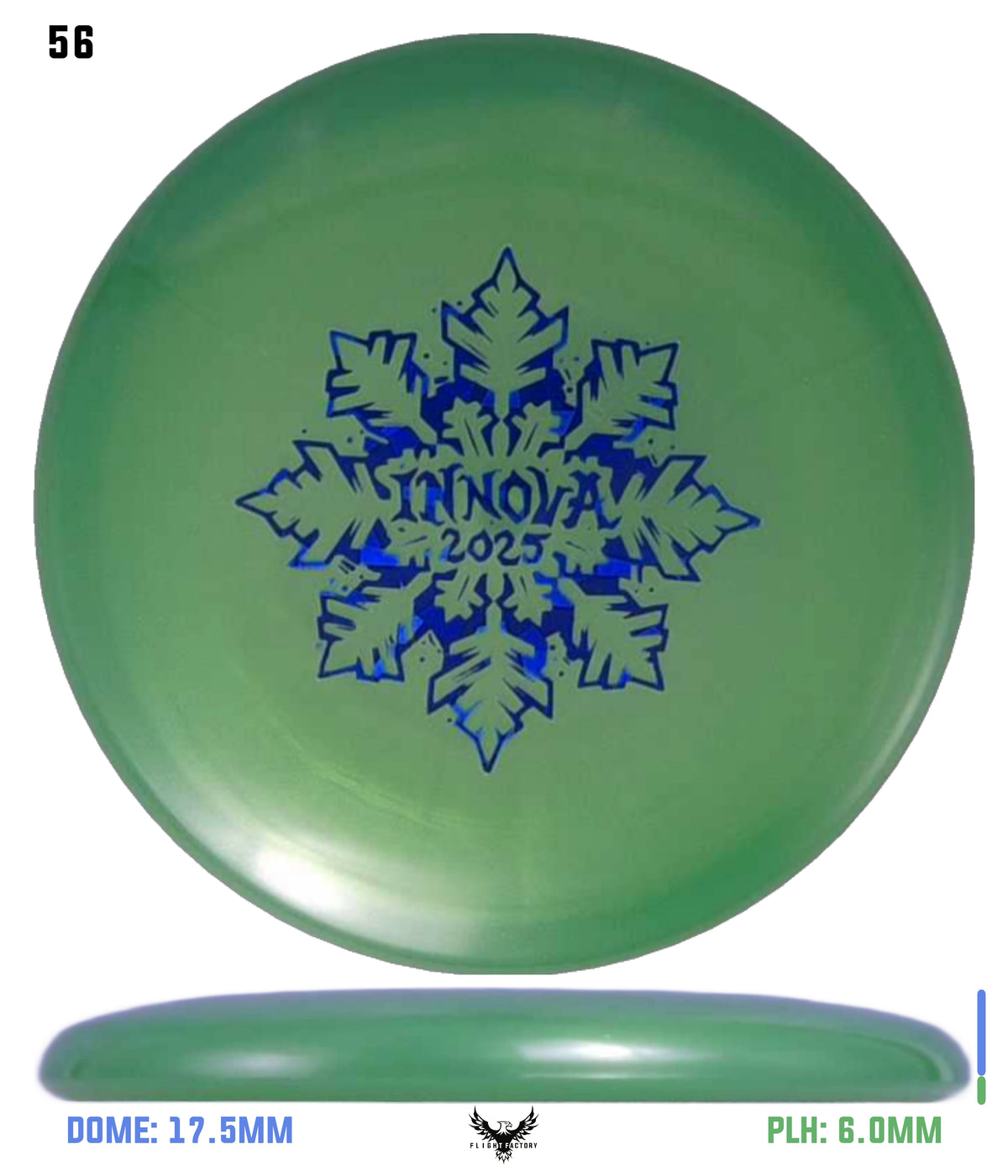 Innova Limited Edition 2025 Holiday Snowflake Luster Champion Mini Marker Disc