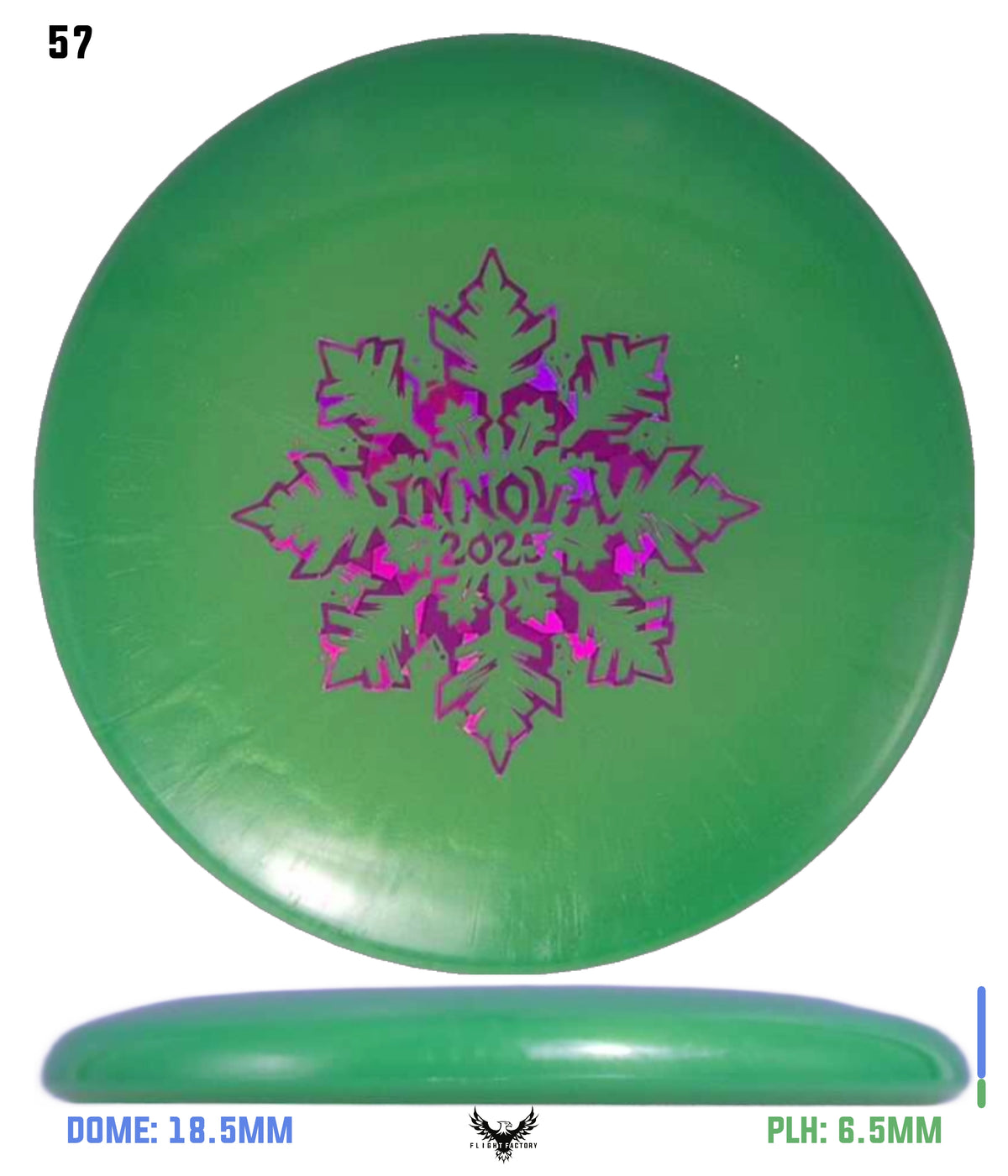 Innova Limited Edition 2025 Holiday Snowflake Luster Champion Mini Marker Disc