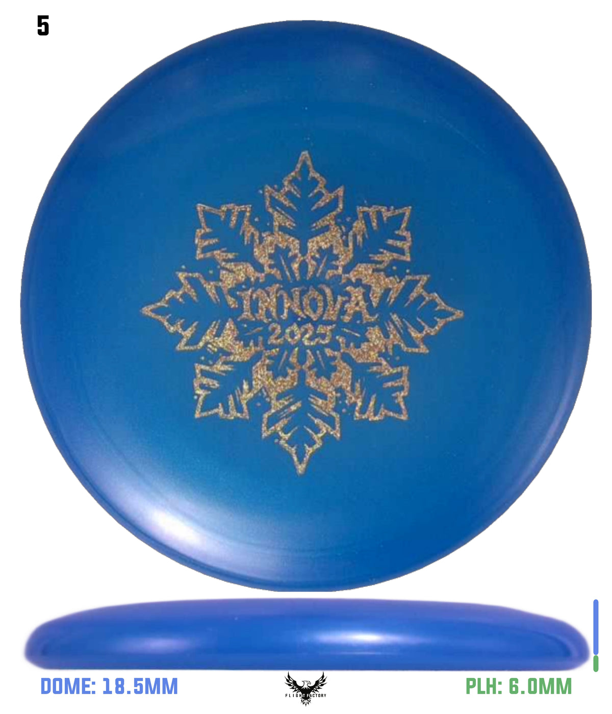 Innova Limited Edition 2025 Holiday Snowflake Luster Champion Mini Marker Disc