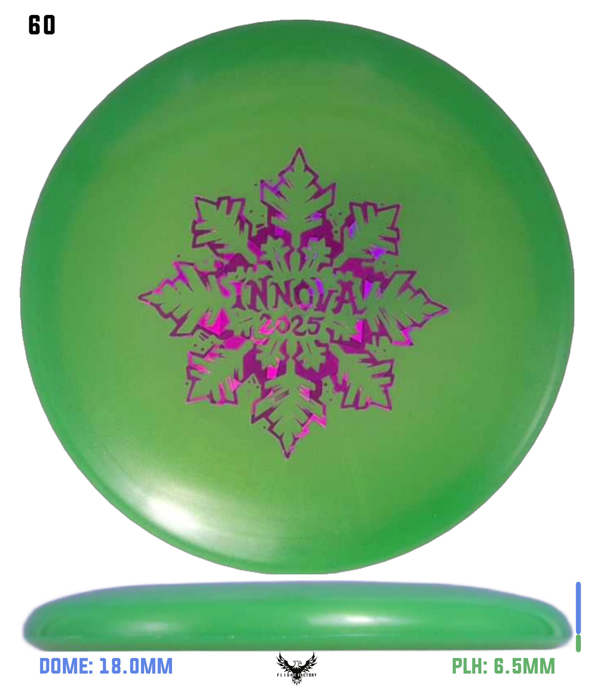 Innova Limited Edition 2025 Holiday Snowflake Luster Champion Mini Marker Disc
