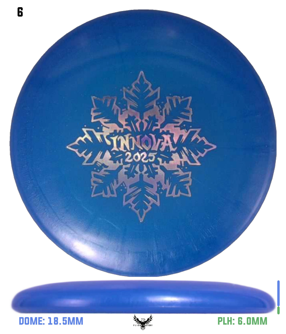 Innova Limited Edition 2025 Holiday Snowflake Luster Champion Mini Marker Disc