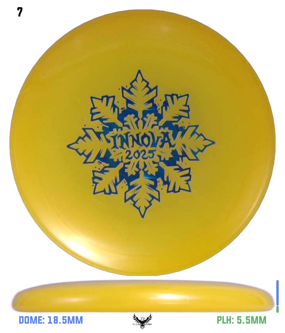 Innova Limited Edition 2025 Holiday Snowflake Luster Champion Mini Marker Disc