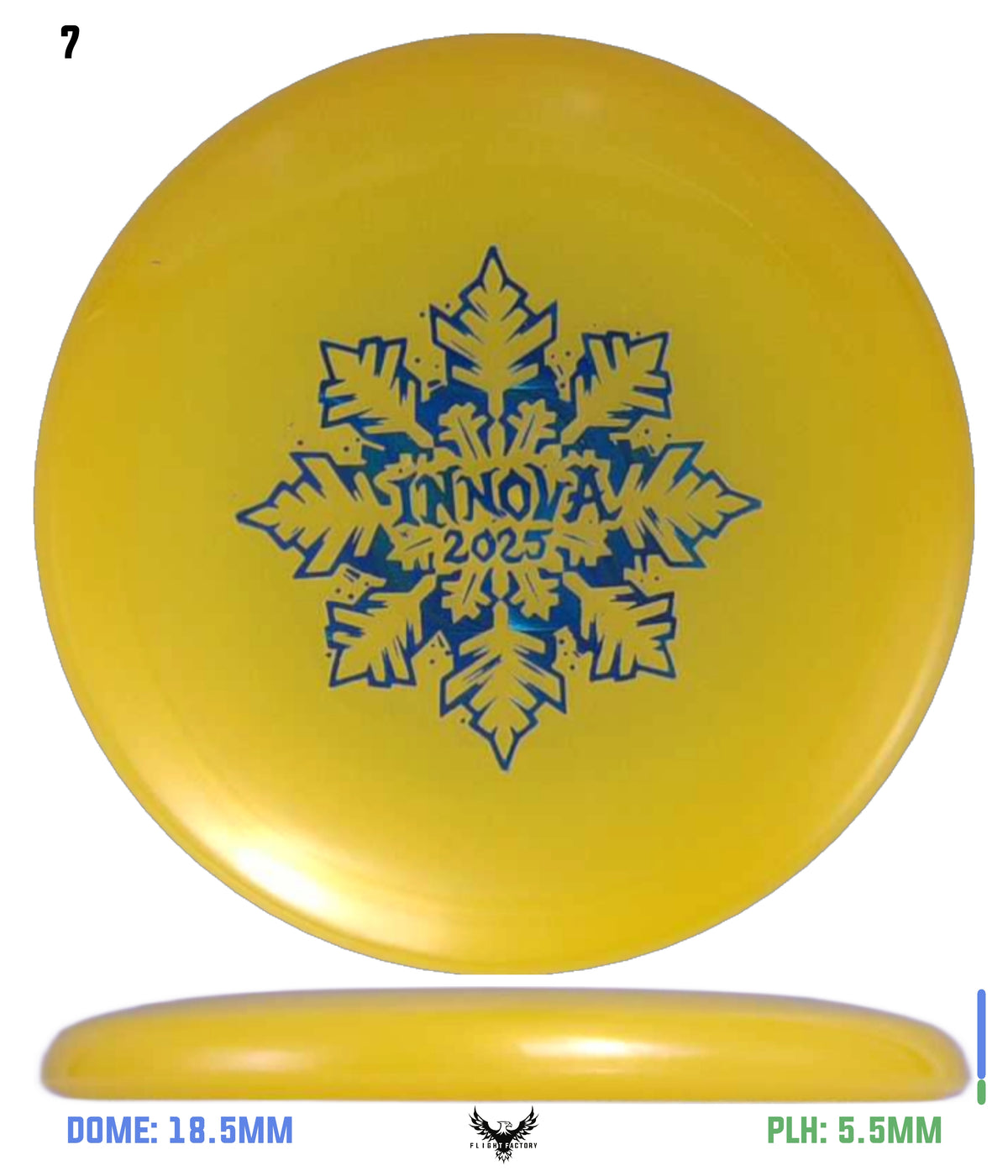 Innova Limited Edition 2025 Holiday Snowflake Luster Champion Mini Marker Disc