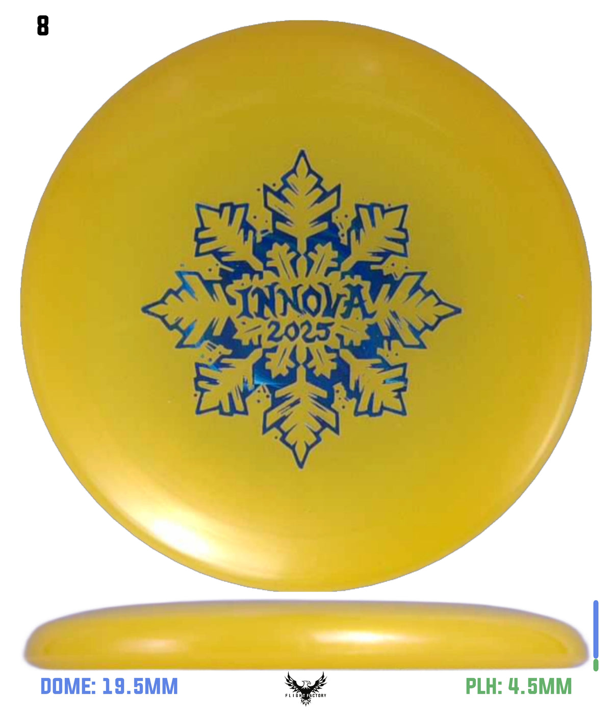 Innova Limited Edition 2025 Holiday Snowflake Luster Champion Mini Marker Disc