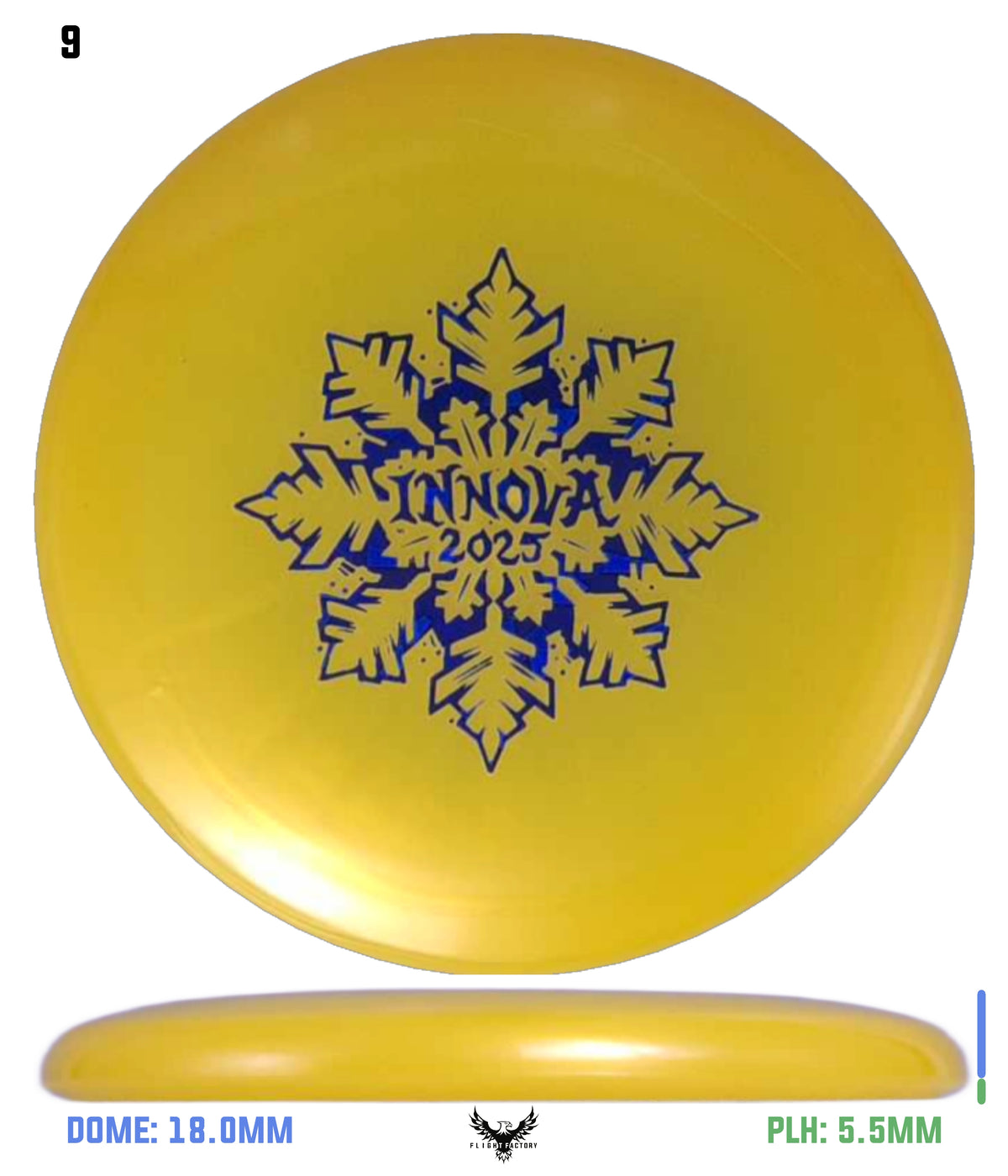 Innova Limited Edition 2025 Holiday Snowflake Luster Champion Mini Marker Disc