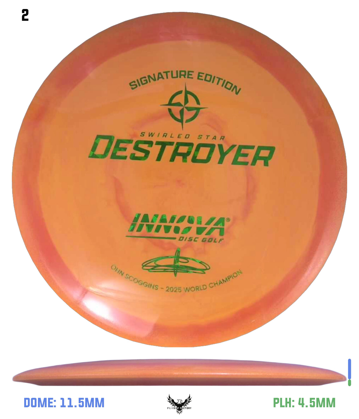 Innova Swirly Star Destroyer - Ohn Scoggins 2025 World Champion