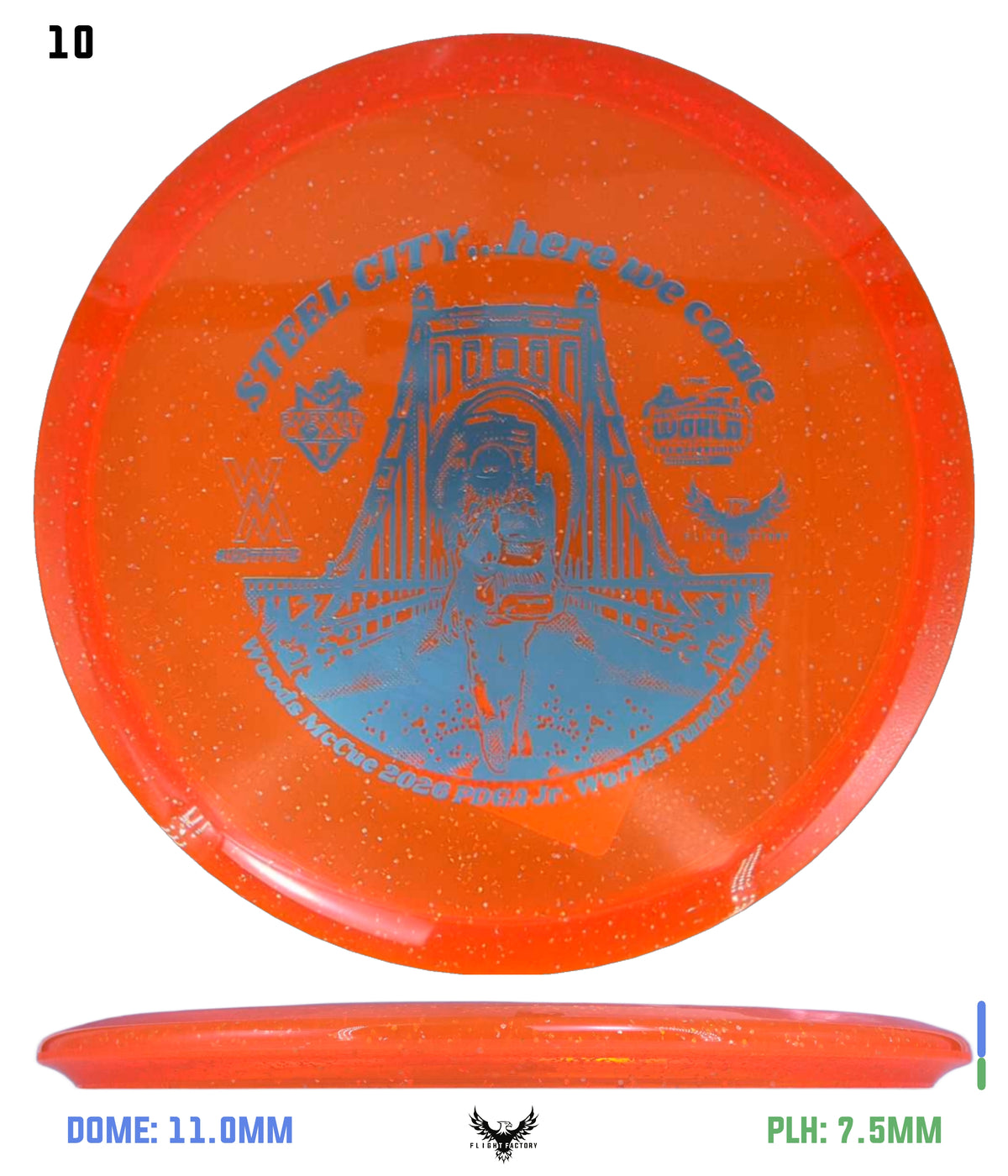 Innova Metal Flake Champion Roc 3 Woods McCue Fundraiser Discs