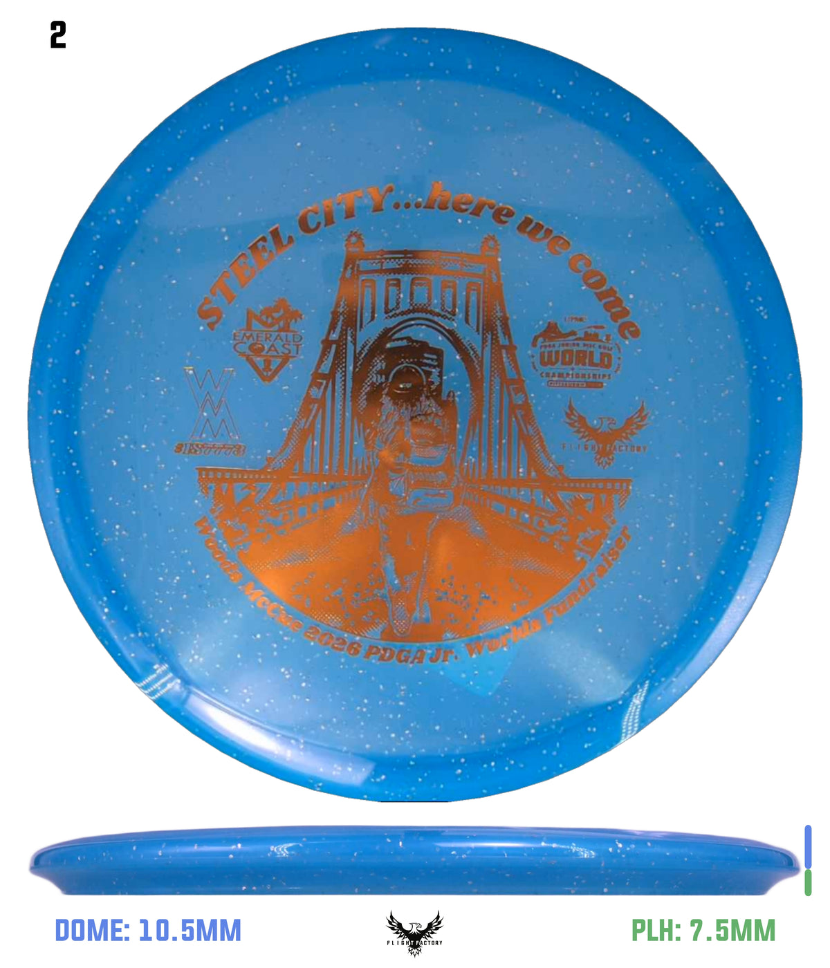 Innova Metal Flake Champion Roc 3 Woods McCue Fundraiser Discs