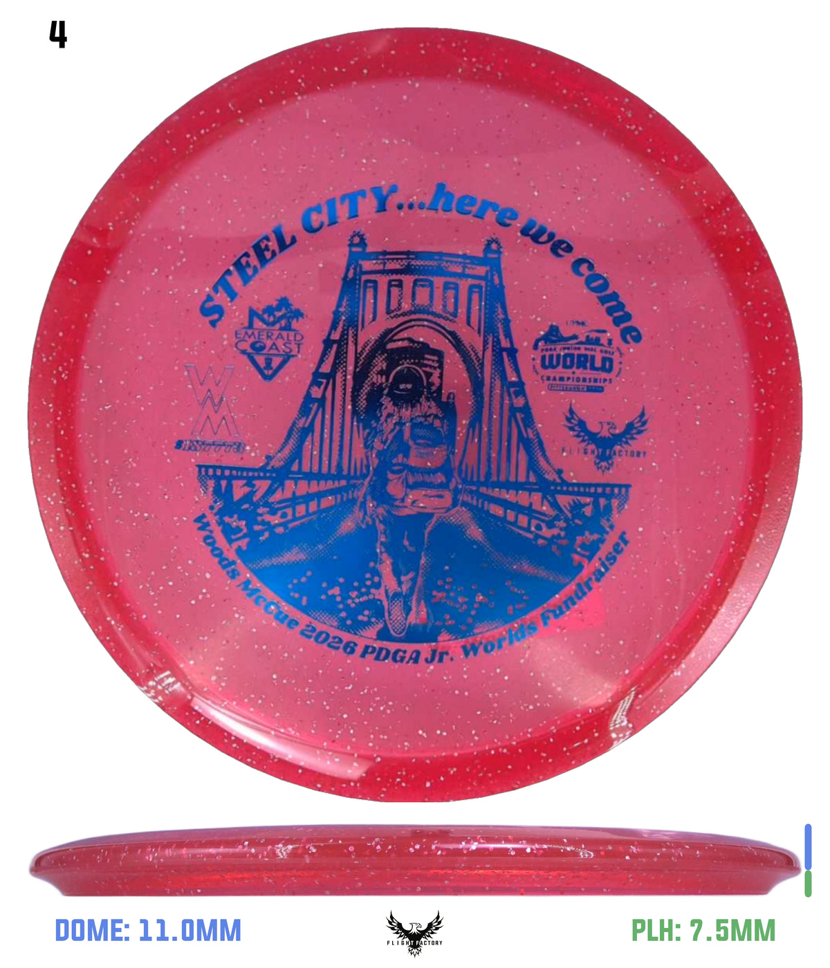 Innova Metal Flake Champion Roc 3 Woods McCue Fundraiser Discs