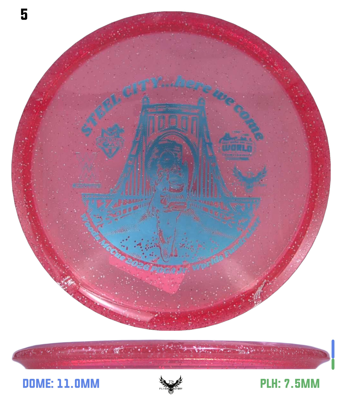 Innova Metal Flake Champion Roc 3 Woods McCue Fundraiser Discs