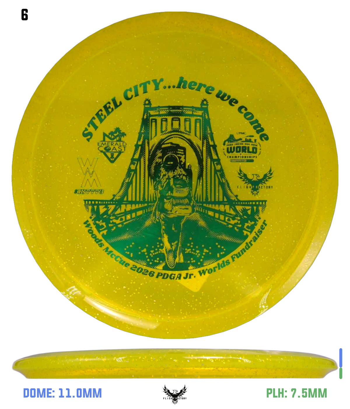 Innova Metal Flake Champion Roc 3 Woods McCue Fundraiser Discs