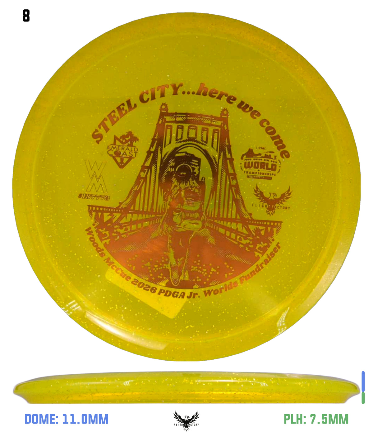 Innova Metal Flake Champion Roc 3 Woods McCue Fundraiser Discs