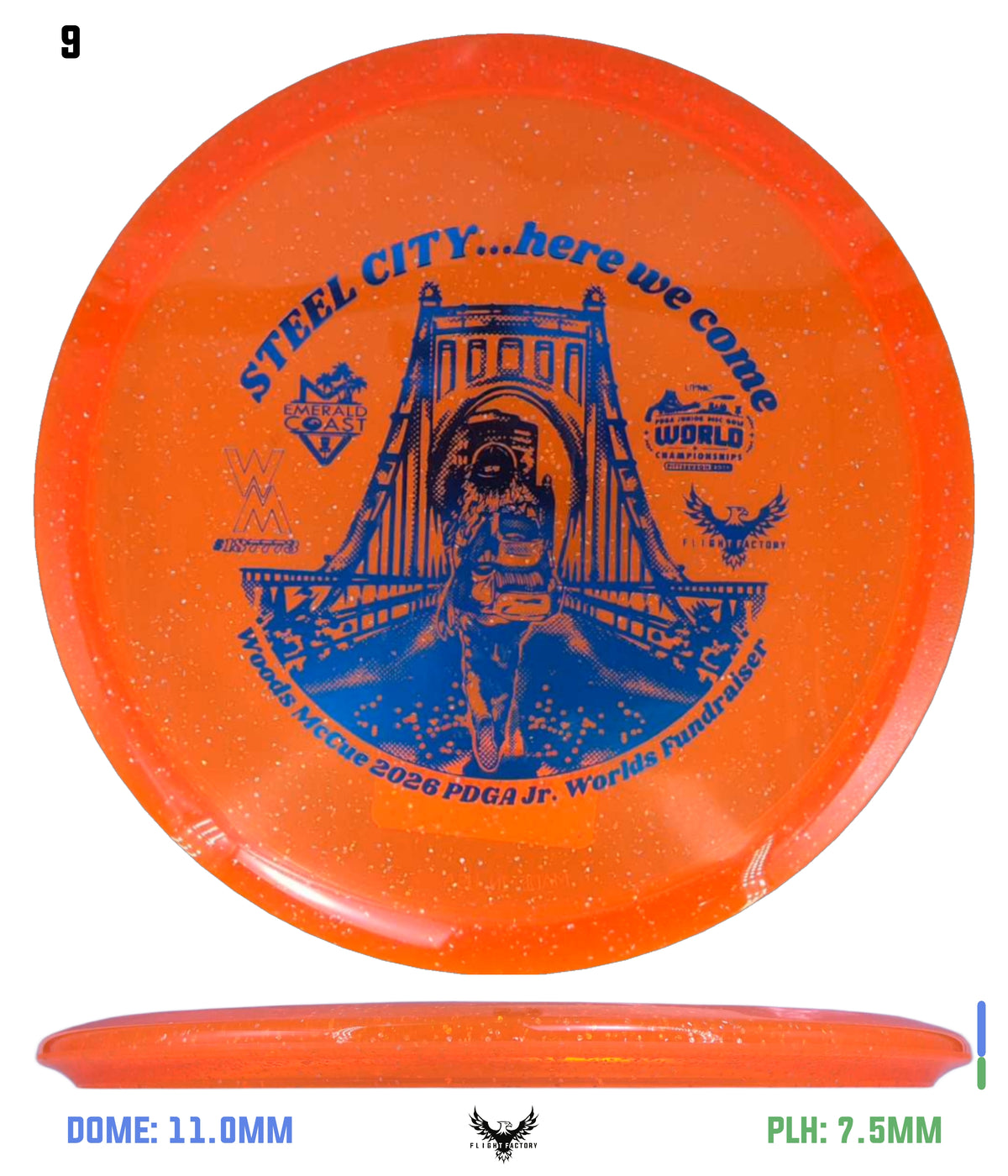 Innova Metal Flake Champion Roc 3 Woods McCue Fundraiser Discs