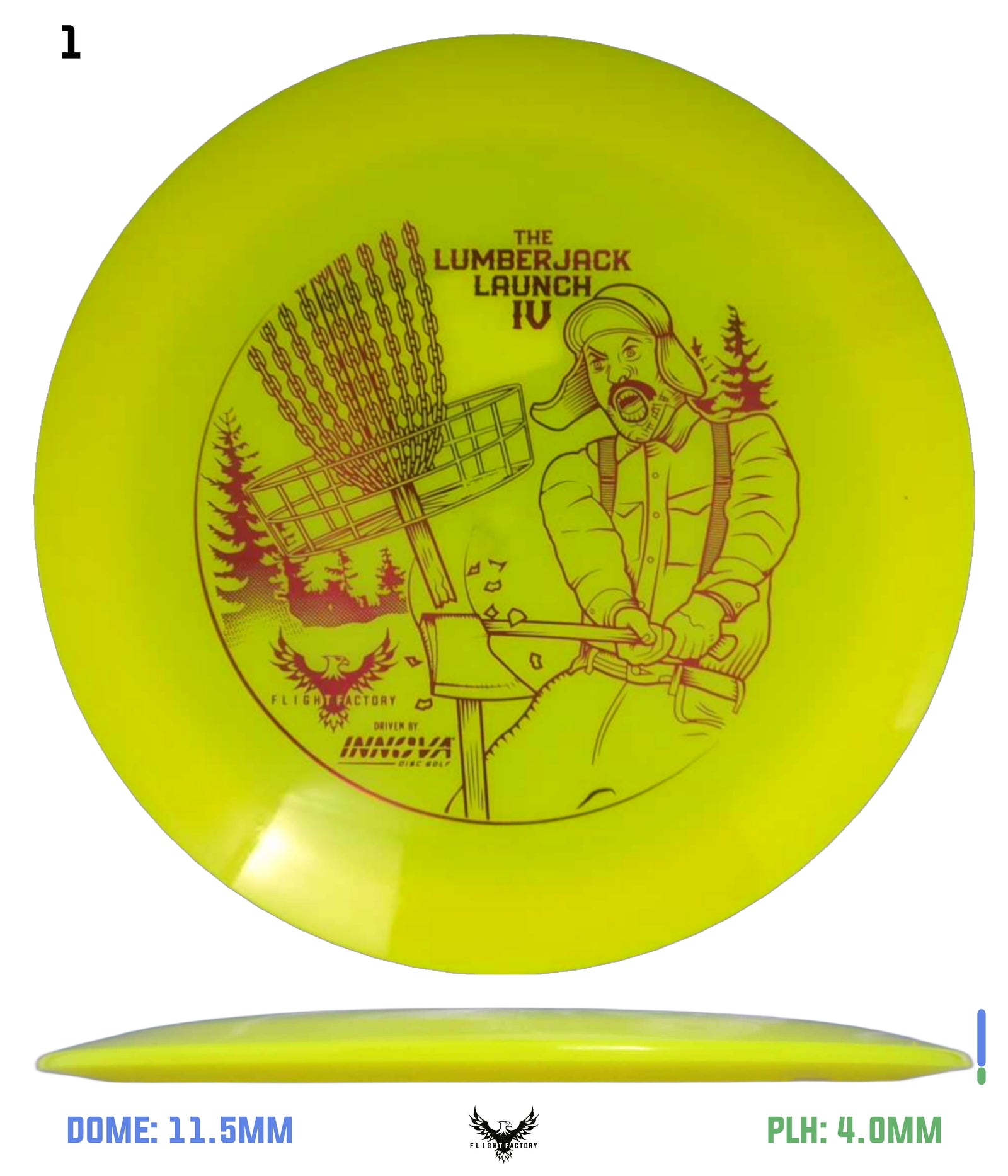 Innova Color Glow Champion Shryke - Lumberjack Launch 4
