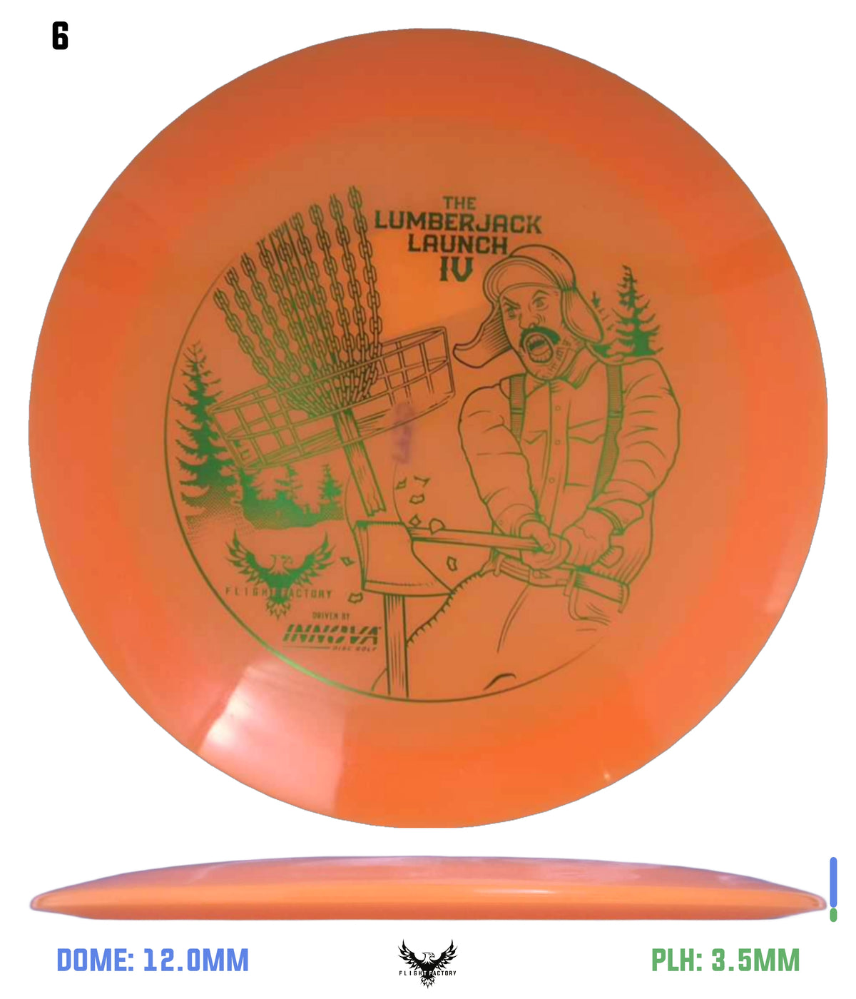 Innova Color Glow Champion Shryke - Lumberjack Launch 4