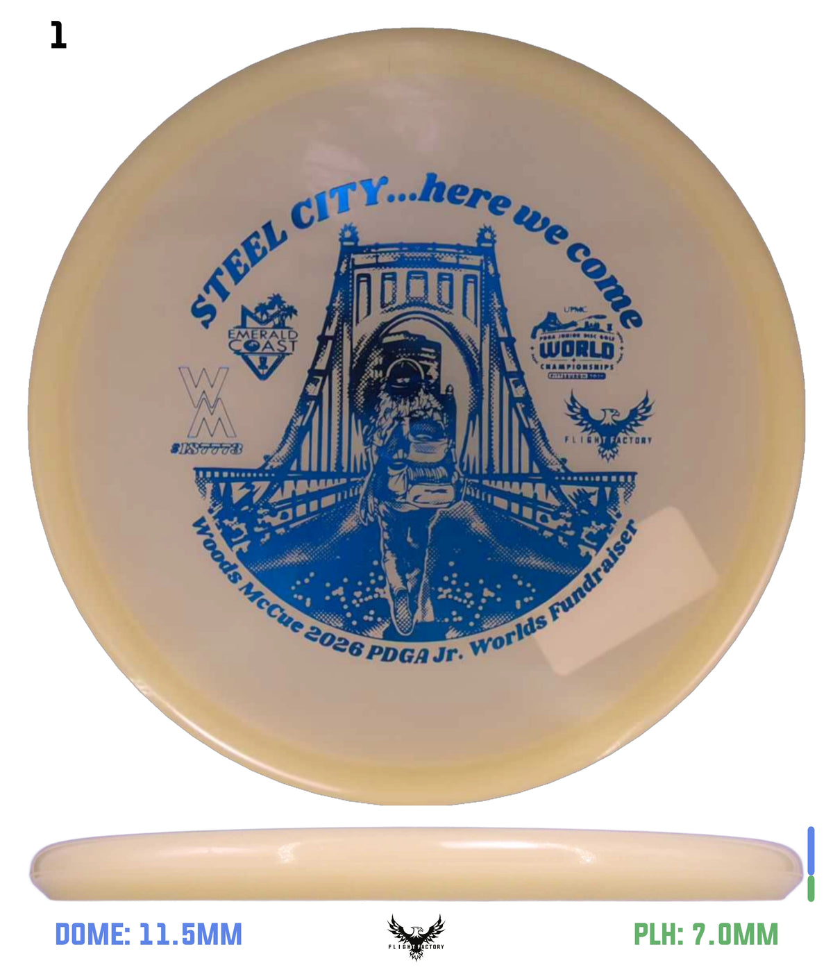 Innova Proto Glow Champion Toro - Woods McCue Fundraiser Discs