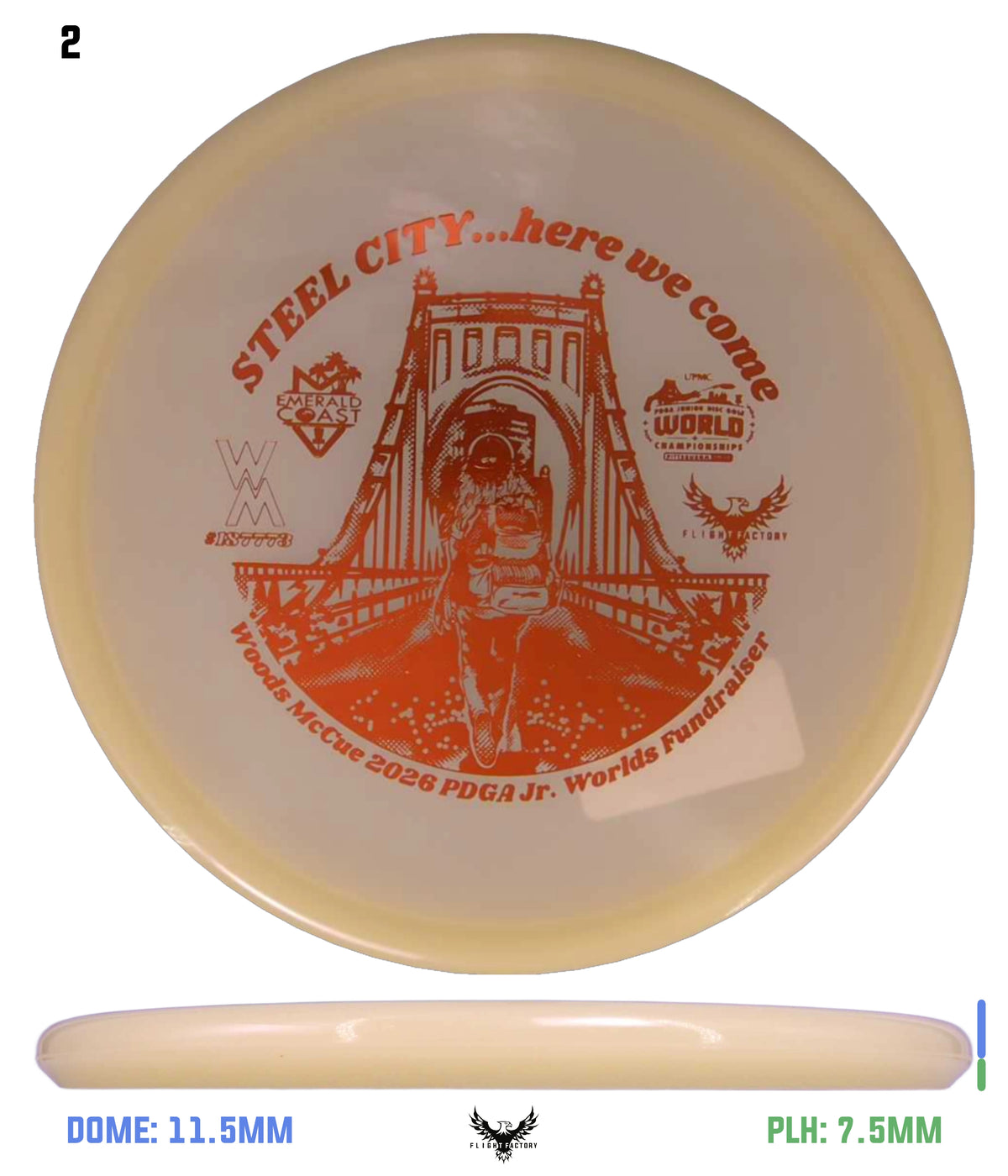 Innova Proto Glow Champion Toro - Woods McCue Fundraiser Discs