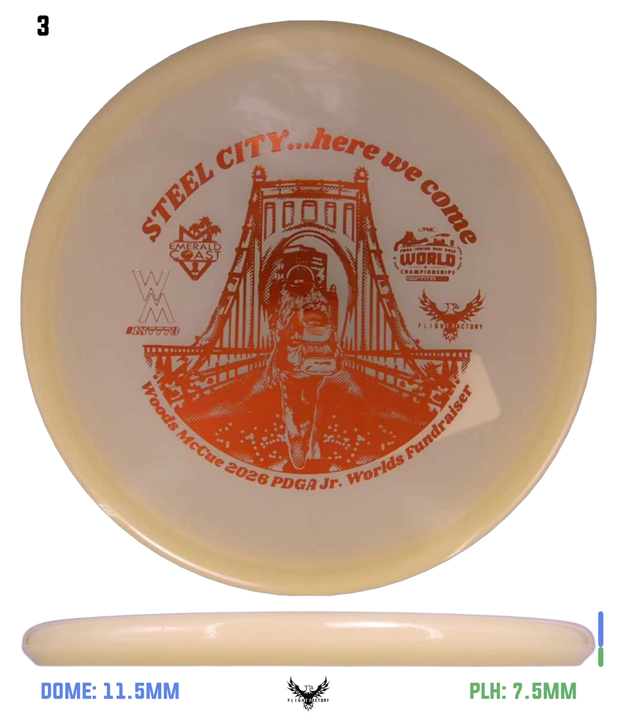 Innova Proto Glow Champion Toro - Woods McCue Fundraiser Discs