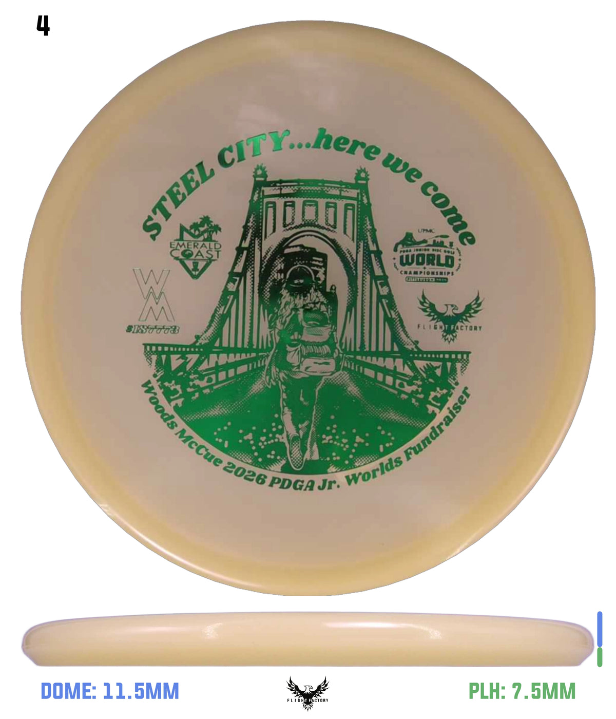 Innova Proto Glow Champion Toro - Woods McCue Fundraiser Discs