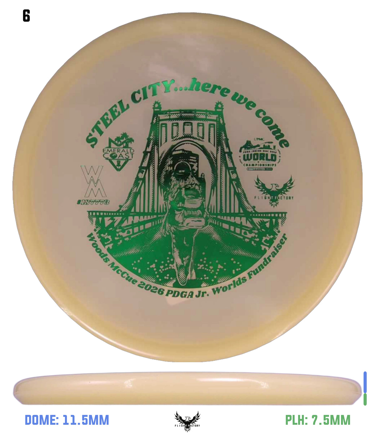 Innova Proto Glow Champion Toro - Woods McCue Fundraiser Discs