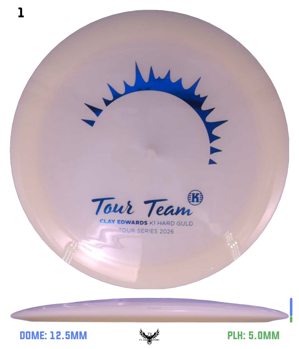 Kastaplast K1 Hard Glow Guld - Clay Edwards 2026 Tour Series