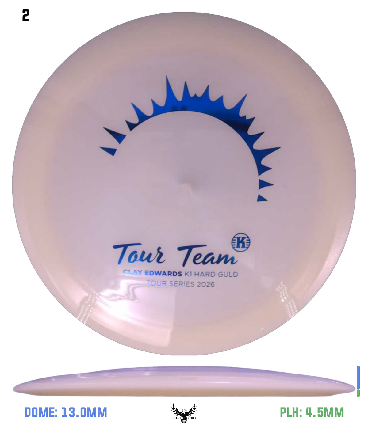 Kastaplast K1 Hard Glow Guld - Clay Edwards 2026 Tour Series