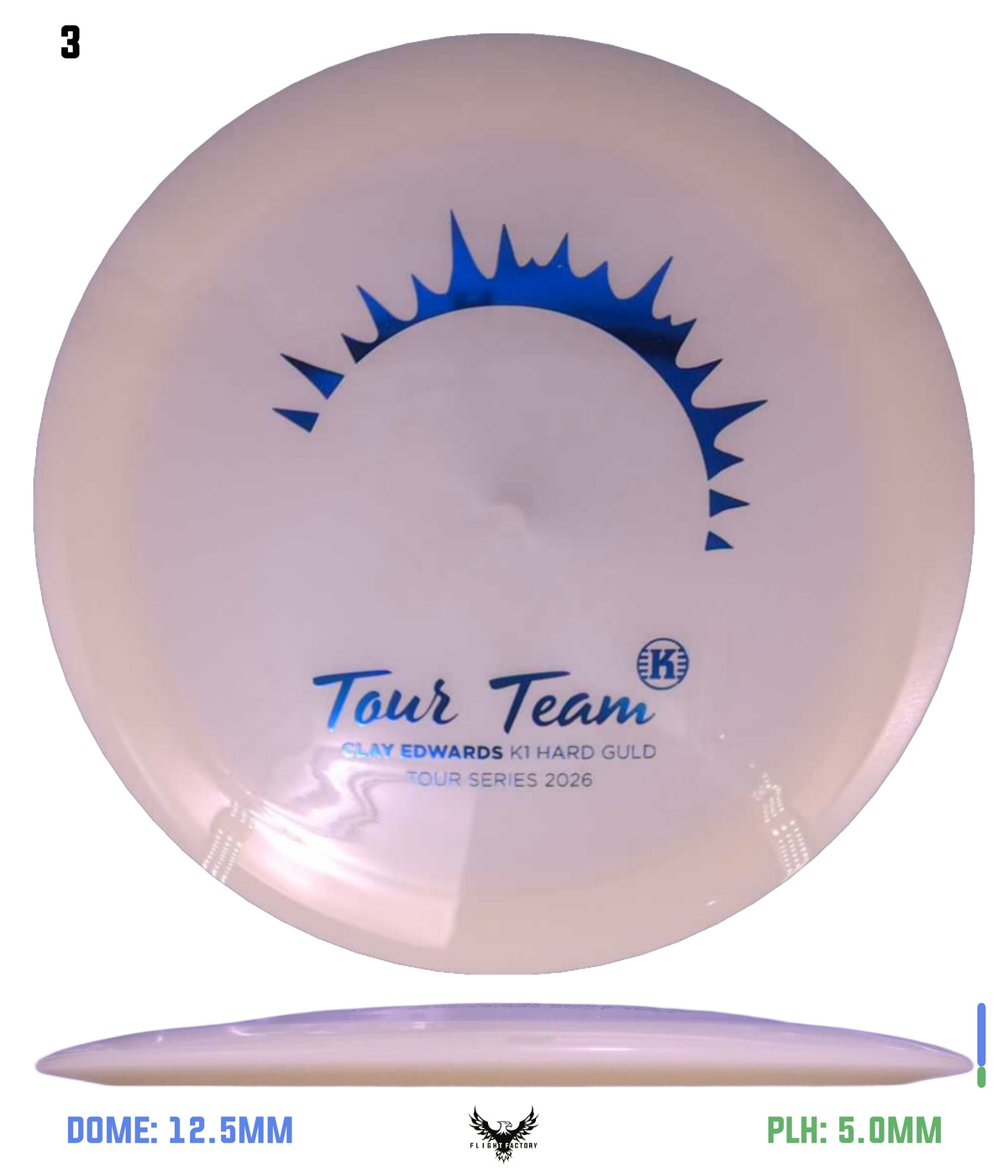 Kastaplast K1 Hard Glow Guld - Clay Edwards 2026 Tour Series