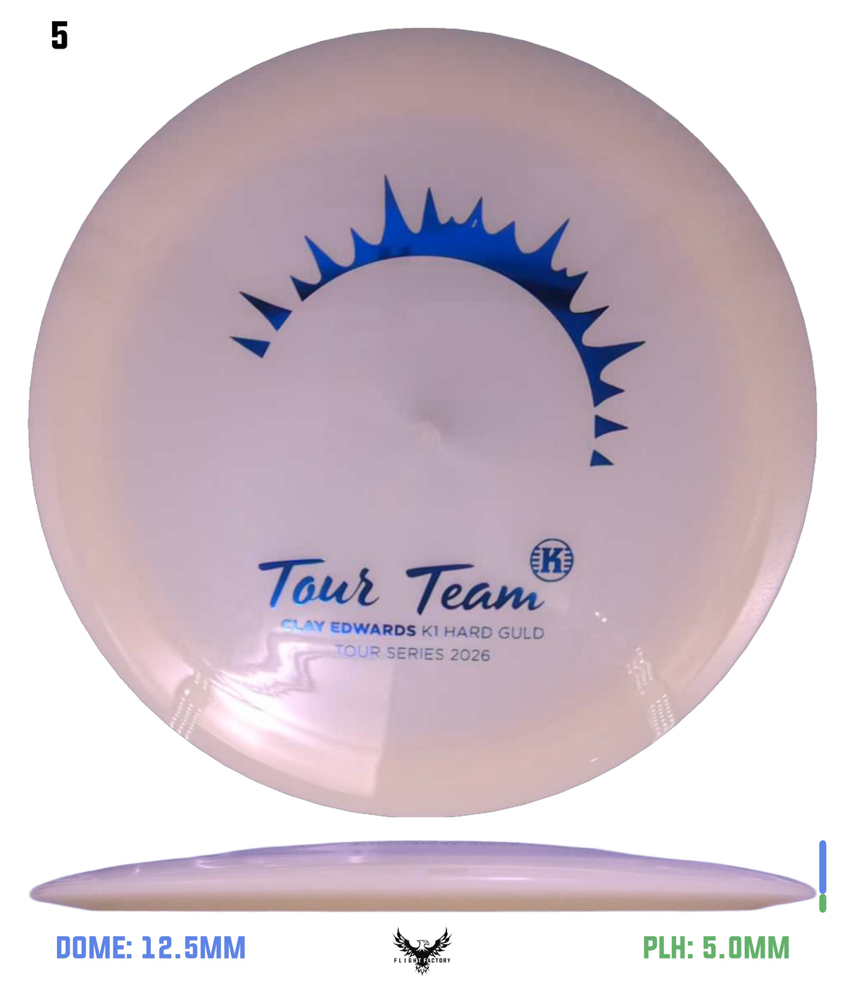 Kastaplast K1 Hard Glow Guld - Clay Edwards 2026 Tour Series