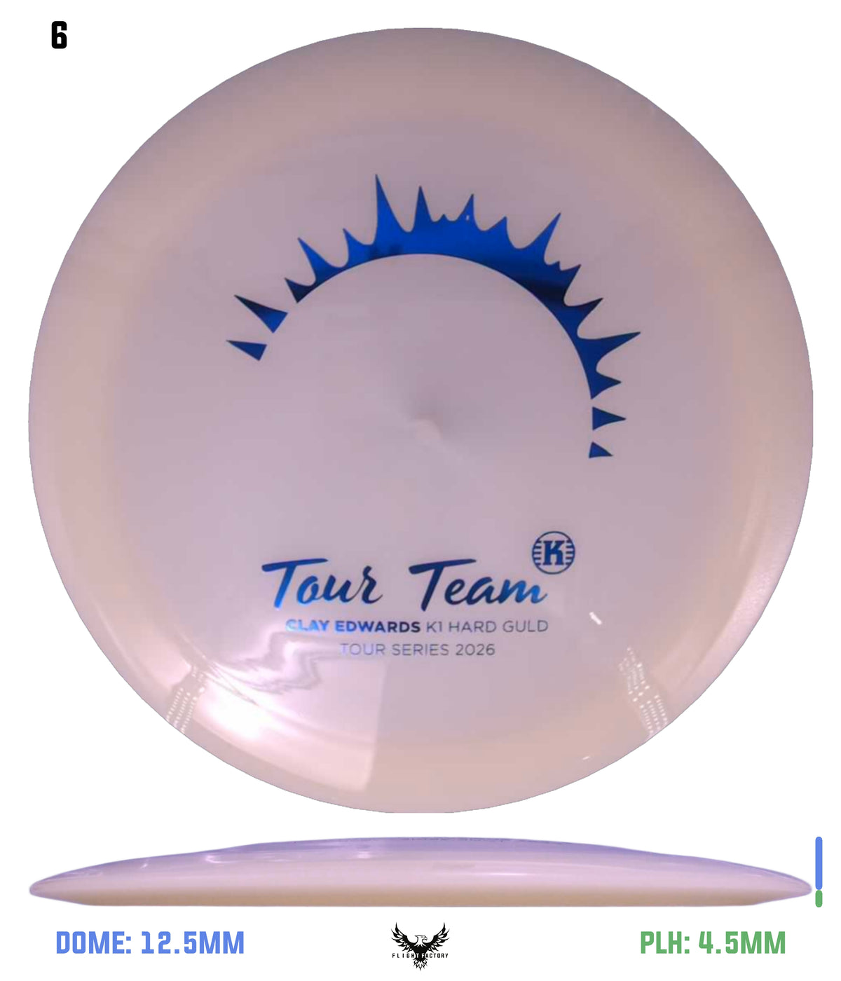 Kastaplast K1 Hard Glow Guld - Clay Edwards 2026 Tour Series